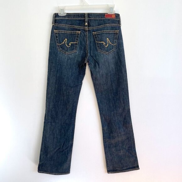 AG ADRIANO GOLDSCHMIED the Kiss Slim Straight Leg Jeans Dark Wash Low Rise Y2K - Picture 9 of 11